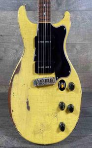 One Pice Body Body One Push Neck Guitar Guitar Electric Custom Relic Guitars5751928