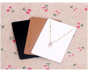 6x9Cm 100Pcs Lot Jewelry Display Card Tag Kraft Paper Earring Holder Necklace Cards Can Custom Logo Fqzx78321598