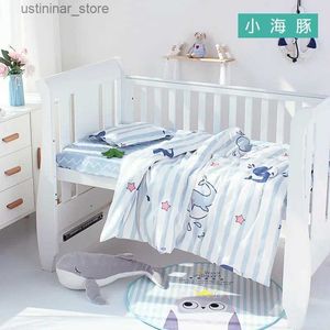 Baby cribs baby sängkläder set barn quilt täckning utan att fylla 1 st bomull crib täcke täcke tecknad baby barnsäng täcke täckning 150*120 cm andningsbar l416