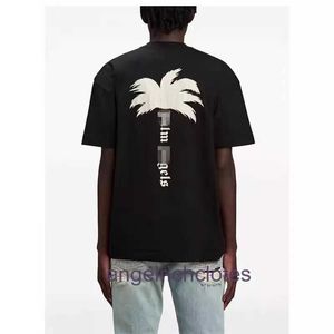 Wysokiej klasy designerskie ubrania na kąt PAA Trendy pęknięte listę kokosową drukowaną koszulkę z krótkim rękawem dla mężczyzn i kobiet High Street Half Rleeves z 1: 1 oryginalny tag