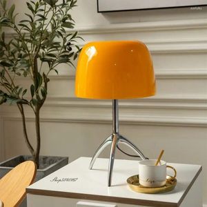 Floor Lamps Postmodern Tripod Desk Lamp Italian Designer Art Table Chrome/Copper Metal Base Home Light Decor Nordic Bedroom Beside
