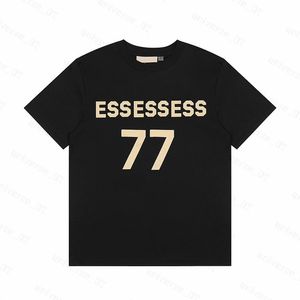 T-Shirt Essentialsshirt Erkek T gömlekler kalın pamuk versiyon yaz kadın kadın tasarımcılar tshirt moda üstleri adam gündelik mektup polos giyim kıyafetleri tees 2024 zx14