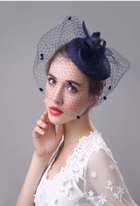 Wedding Hat Antique European och American Ladies Hair Ornament Banquet Headdress Linens Net Yarn Bridal Party Hat75775054870754