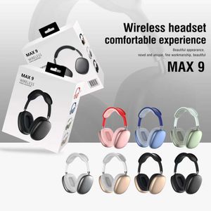 Headworn Kablosuz Bluetooth Kulaklık Stereo Yüksek Ses Kaliteli Max 9 Ultra Uzun Pil Ömrü Android ve Apple için uygun