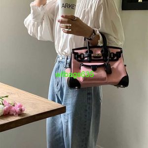 Cargo Totes Bk Cloth Handbag Womens Bag 2024 New Autumnwinter Trend Contrast Color Minimalist Handbag Netizens Little Red Book Same Style Sin have logo HBU959