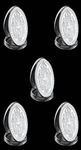 5pcs Scottsdale Mint Omnia Paratus Craft 1 Troy Oz Сбор серебристого покрытия с жесткой акриловой капсулой9916825