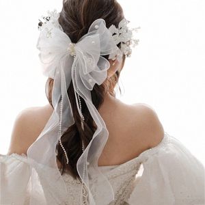 forcine, headdres a farfalla, eleganti dre di nozze versatili da sposa, Accories per battute a mano F1CB#