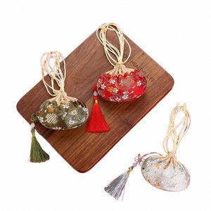 Colore Culcale sospeso decorati fr pattern cinese in stile maglia borse borse sacca sacca sacca vuota sacca per gioielli k9nx#