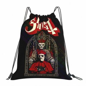 ghost Cardinal Copa Papa Emeritusblack Metal Band Drawstring Bags Gym Bag Newest Swimming Eco Friendly Outdoor Running 98h2#