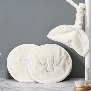 Towel Face Dressing Mask Face Towel Facial Mask Special Absorbent Towel for Beauty Salon Coral Velvet Hot Compress Face Towel