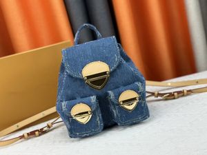 Dżinsowy plecak. M46836 Venice / Lady Designer torebka torebka Hobo Venice Satchel Sprzęgło wieczorne bagietka wiadra torba torebka TRUNK M46836 Modne torby