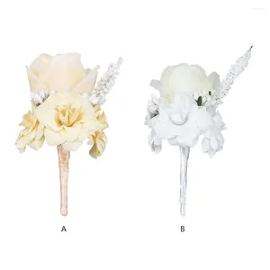 Dekorativa blommor Corsage Artificial Flower Decorations handleds utsmyckning Brud