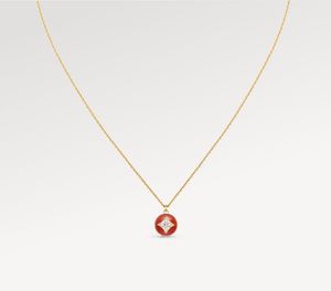 Marke Red Green White Pearl Anhänger Halskette Diamant Anhänger Halsketten für Frauen 18k Goldketten Halsketten lieben Paar Familien Schmuck