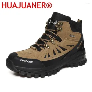 Boots Men Spring Autumn Hiking Shoes Mens Ankle Breathable Motorcycle Men's Sneakers Fashion Outdoor Big Size