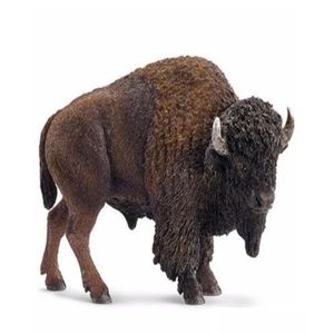 Artes e artesanato Modelo Nimal American Bison Figuras Colecionável Feliz Kids Toys Educacional Resina Art Craft Home6509449 Drop Deliver Dhq7x