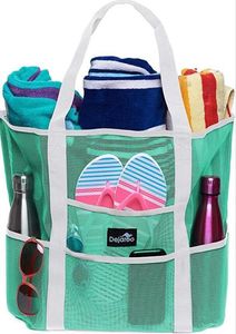 Handbag Swimming Beach Bags Grid Mesh Storage Bag Outdoor Sports Travel Handbags Highcapacity Pouch Summer Tote CCD79605171263