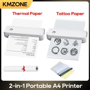 Marklife A4 Przenośna mini-termalna drukarka bezprzewodowa Bluetooth Tattoo Tattoo Stencil Paper Transfer Papier dwa w jednym