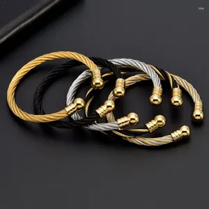 Link Bracelets Klassiker Edelstahl Open Männer Frauen Manschettenknochen Trendy Mesh Oberfläche bequemer Kettenschmuck Geschenk