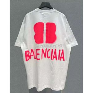 Модная рубашка Balengiaga Мужская плюс размером футболка с маниоровкой женская мужская топ с капюшоном кассовая одежда одежда унисекс.