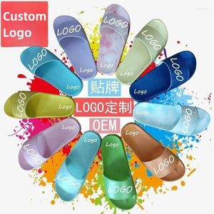 Chinelos sapatos de grife personalizados homens homens slides de imagem impressa calçados