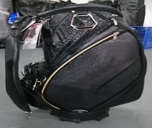 Staff Golf Bag 2019 Ny stil Crocodile Pattern Ti CB914 Golf Caddy Bag 9quot In Black OEM tillgänglig2157275