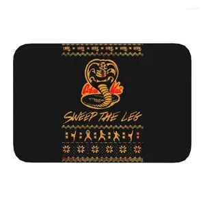 Mattor sveper benet Cobra Kai Doormat Anti-Slip Entrance Bath Kitchen Door Floor Mat Sneak Legend Karate Kid Bedroom Carpet Rug