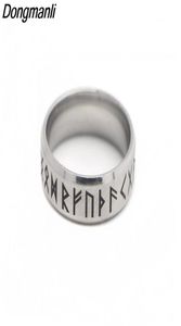 Punk Fashion Style Antique Retro Male Jewelry Viking Ring Female Black Amulet Vintage Norse Rune Rings For Women296F327I4381700