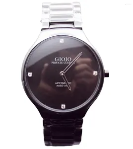 Wristwatches Luxury Men Women White Black Ceramic Watch Quartz Sport Watches