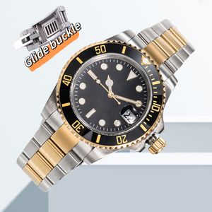 Relógio masculino Relógios de designer de 40 mm preto de moda mecânica clássica de moda clássica de aço inoxidável impermeabilizado Sapphire Watches Watchbox caixa de relógios