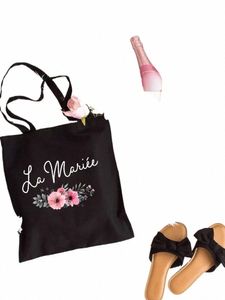 Evjf Future Mariee Bag Temoin de la Mariee Bachelorette Tote väskor Kvinnor Handväska Fr Evjf Shop Bag för Bachelorette Party B5D4#