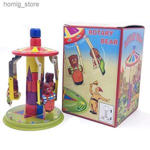 Retro Style Toy Metal Zinn Talisman Park für Erwachsene, Wechsel Arbeit Spielzeugbildmodell Retro Spielzeuggeschenk Y240416