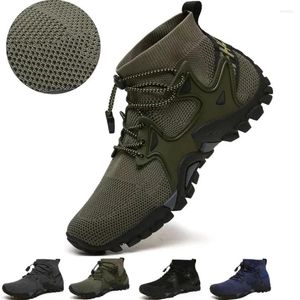 Fitnessschuhe atmungsaktives Mesh Herren Botas Taktische Stiefel wandern weich