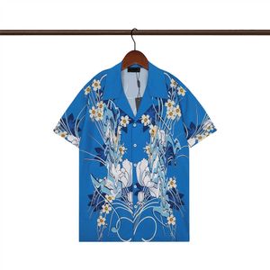 Letnia męska koszulka designerska druk guzika w górę swobodna luźna wersja Polo krótkie rękaw hawajskie lapy top moda moda Seria koszulki na plaży rozmiar m-3xl #85