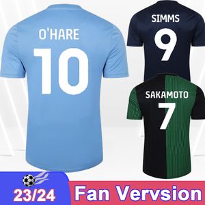 23 24 Wright Simms Mens Soccer Maglie Sheaf Binks Dasilva Thomas Godden Bidwell Kelly Allen O Hare a casa 3a camicia da calcio