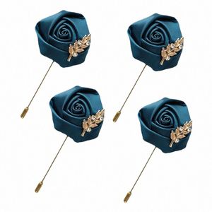 Lky FR Gold Boutnieres Свадебные акции Groom Corsage Pins ribb Brooch Frs Ivory Boutniere Mariage Homme Decorati w5ja#