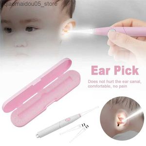 Earpick# 1 set of baby cleaning ear wax removal tools flashlight ear wax removal tool Q240416