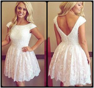 Real Image Lace Beads Short Homecoming Dresses For Girl Juniors Cocktails Short Prom Dress Party Ball Gowns Graduation Club Wear C1015869