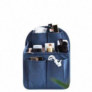 zaino inserisci sacchetti di stoccaggio Organizzatore da viaggio Inserisci borsa per cosmetico sacchetti multipocchi per zaino per studente Borse di rivestimento Accories P4vy#