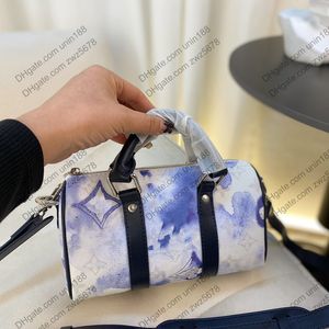 24SS Women Axel Bag Luxurys Designers Ink and Wash Halo Dying Tote Flowers Shopping Påsar Shouder Handbag Crossbody Påsar Pouch Purse 21cm