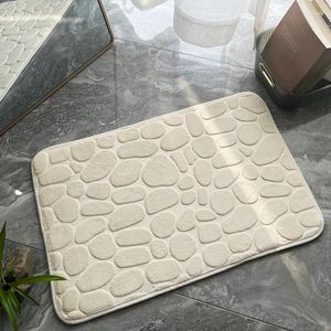 Carpets Memory Foam Bath Mat Coral Velvet Super Non-Slip Rapid Water Absorption Soft And Comfortable Easier To Dry Machine Wash Bathroom