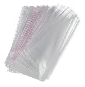 100pcs 8x12cm 35x50cm Bags Transparent Self Adhesive Resealable Clear Cellophane Poly Bags OPP Packaging Bag Jewelry Pouch91747791064479