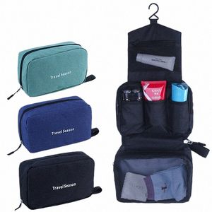 hanging Travel Toiletry Bag for Men and Women Waterproof Makeup Cosmetic Beautician Folding Bag Bathroom and Shower Organizer t2tm#