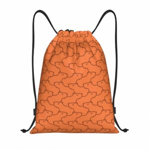 custom Funny Capybara Pattern Drawstring Bag Women Men Lightweight Sports Gym Storage Backpack A4pC#