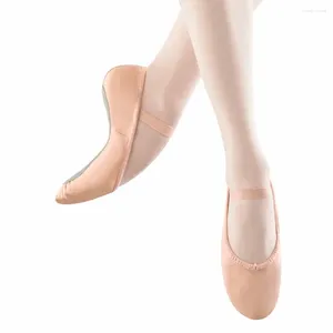 Sapatos de dança Genuine Leather Ballet dança Profissional Girls Soft Women Full único rosa por atacado