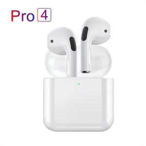 Fone de ouvido sem fio de altos fones de ouvido Pro 4 TWS com fone de ouvido Bluetooth 5.0 HOPENSTE DE IMACIDADE COM MIC para Xiaomi iPhone Pro4 Earbuds com pacote de caixa