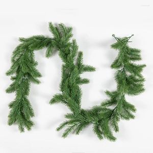 Fiori decorativi 72 mesh foglie di pino piante artificiali per la decorazione dell'albero di Natale in erba di vite.