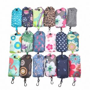 new arrival Reusable Shop Bags Women Foldable Tote Bag Portable Cloth Eco Grocery Bag Folding Large Capacity Handbags 47nB#