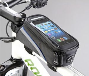 ROSWEEL 42QUOT 48QUOT 55quot tum vattentät svart cykelcykelcykel Främre telefonpåse Fallshållare Zip Pouch för iPhone5212011