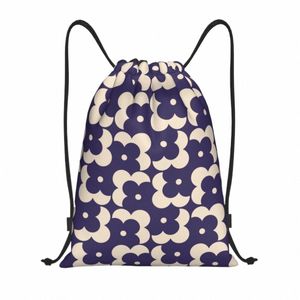 custom Fr Shadow Dot Navy Drawstring Bags Men Women Lightweight Orla Kiely Sports Gym Storage Backpack 90v0#