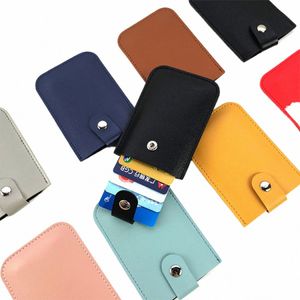 Cartões Pull Pull Out Leation Card Sleeve pode conter 5 cartões de armazenamento, bolsa de cartão para cartão bancário, cartão de identificação, cartão VIP etc. case h1qj#